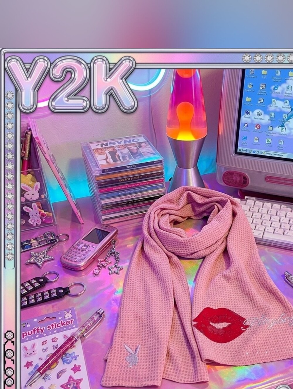 Playboy scarf Style 2000s